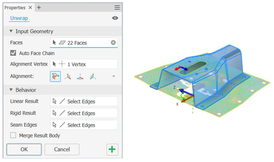 LỆNH UNWRAP TRONG AUTODESK INVENTOR